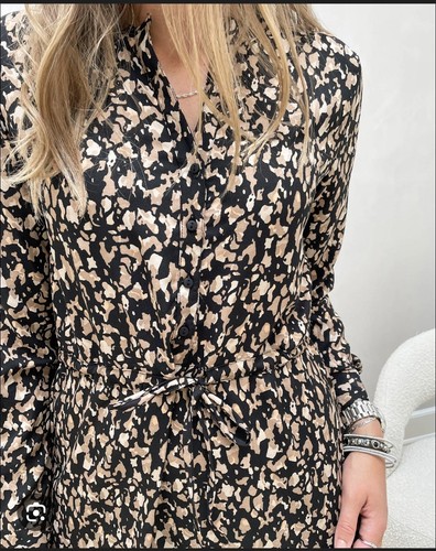 BNWT Women’s Abstract Leopard Print Mini Dress S - photo 4