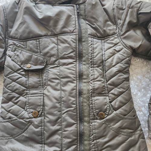 One by One Kids Quilted Jacket 140cm 9/10 Y Khaki Green - photo 3
