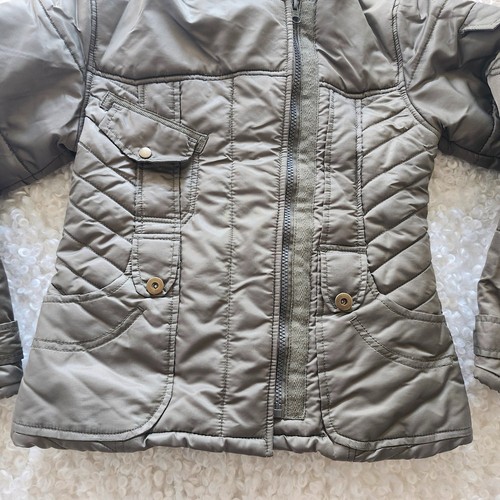 One by One Kids Quilted Jacket 140cm 9/10 Y Khaki Green - photo 4