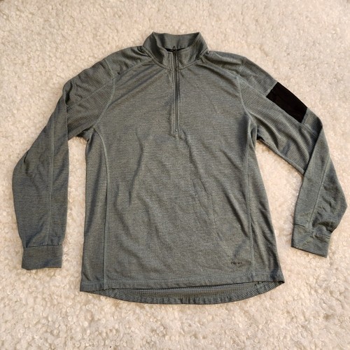 Hind Men Performance 1/4 Zip Green Running Shirt L/XL - photo 3