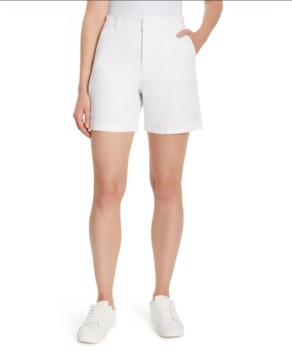 Brand New Gloria Vanderbilt Ladies' White Chino Shorts