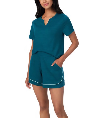 BNWT Carole Hochman XXL 3-Piece Pajama Set - Teal - photo 2