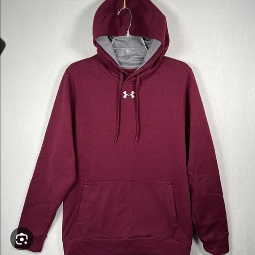 Under Armour Men’s M Burgundy Hoodie Pullover Loose Fit - photo 3