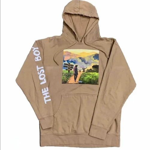 Cordae Lost Boy Hoodie S Tan Rap Hip Hop Album Art Sweatshirt