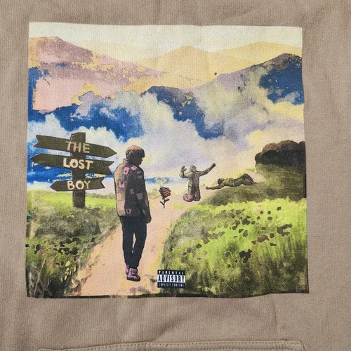 Cordae Lost Boy Hoodie S Tan Rap Hip Hop Album Art Sweatshirt - photo 4