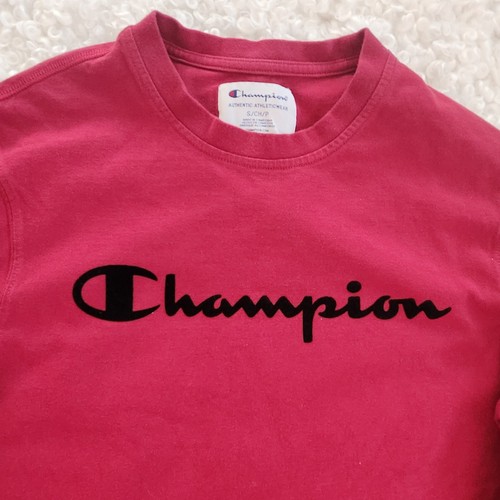 Champion Sz Small Men's Red Long Sleeve Shirt - photo 3