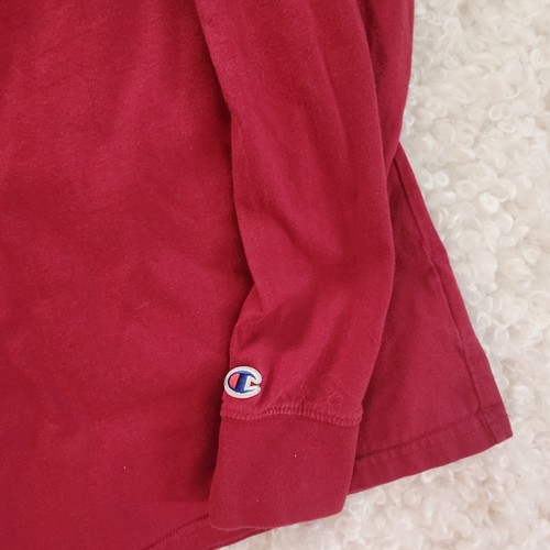 Champion Sz Small Men's Red Long Sleeve Shirt - photo 4
