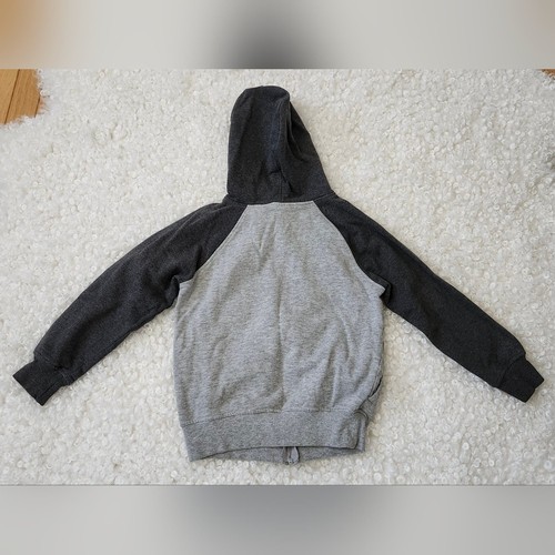 Star Wars Kids Black Gray Zip-Up Hoodie Sz M 7/8 Darth Vader - photo 3