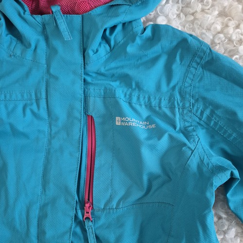 Mountain Warehouse Rain Light Jacket Blue Pink Girls 5-6Y - photo 4