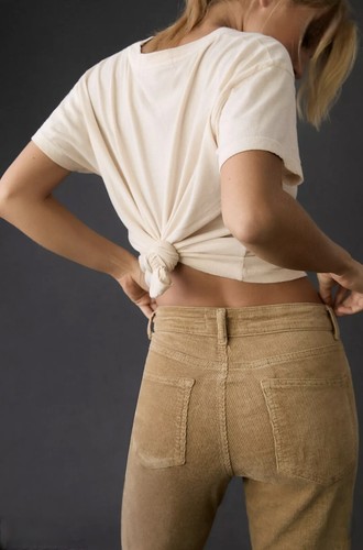 Pilcro Anthropologie The Yaya Mid-Rise Corduroy Crop Flare Pants - photo 3