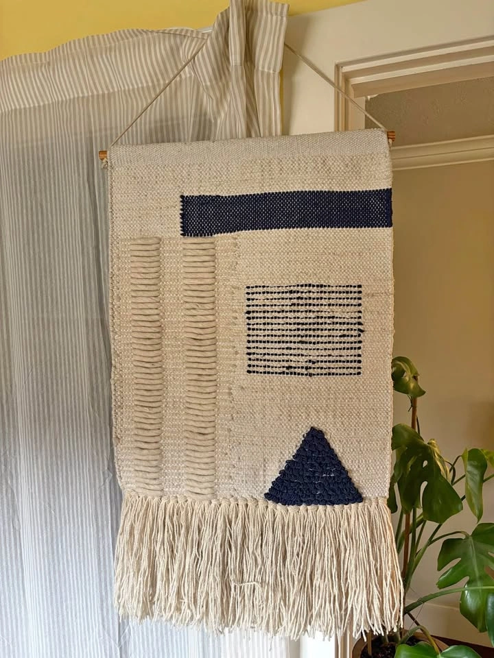 Geometric Woven Wall Hanging