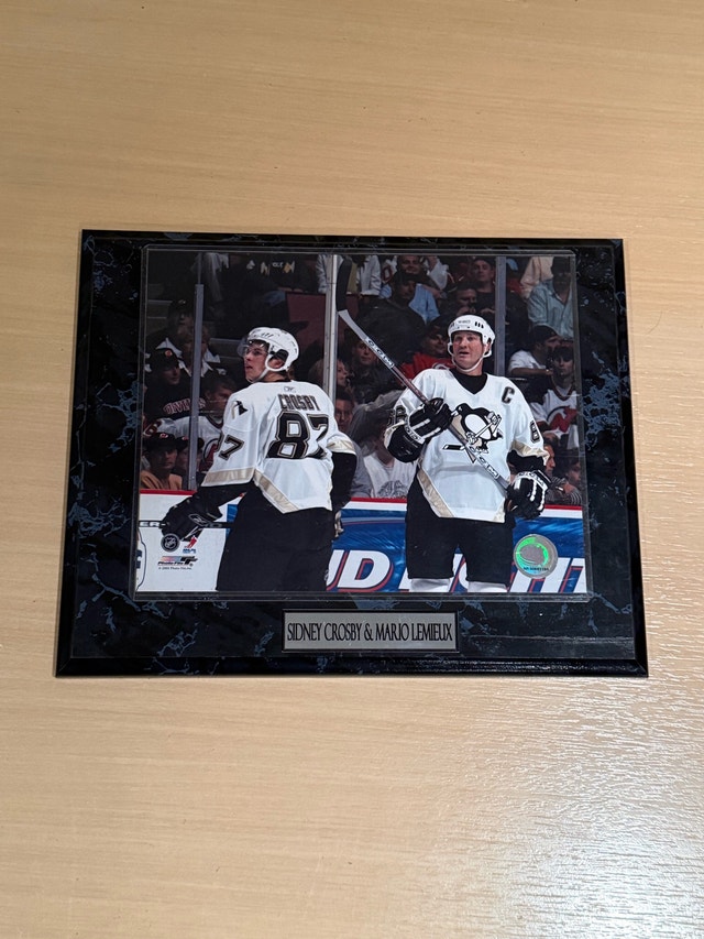 Sidney Crosby and Mario Lemieux Plaque