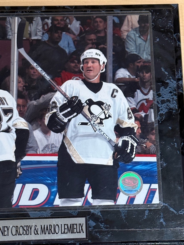 Sidney Crosby and Mario Lemieux Plaque - photo 2