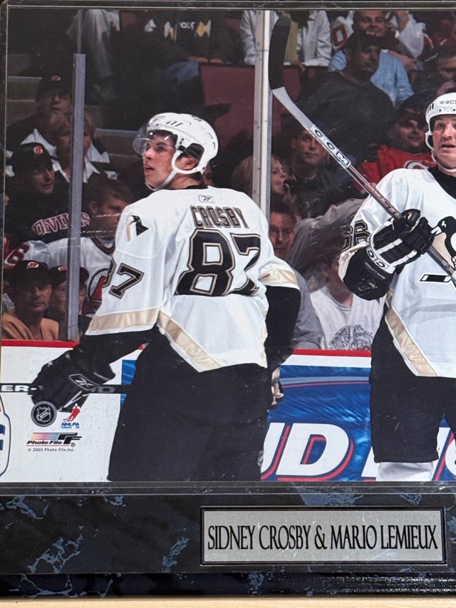 Sidney Crosby and Mario Lemieux Plaque - photo 3