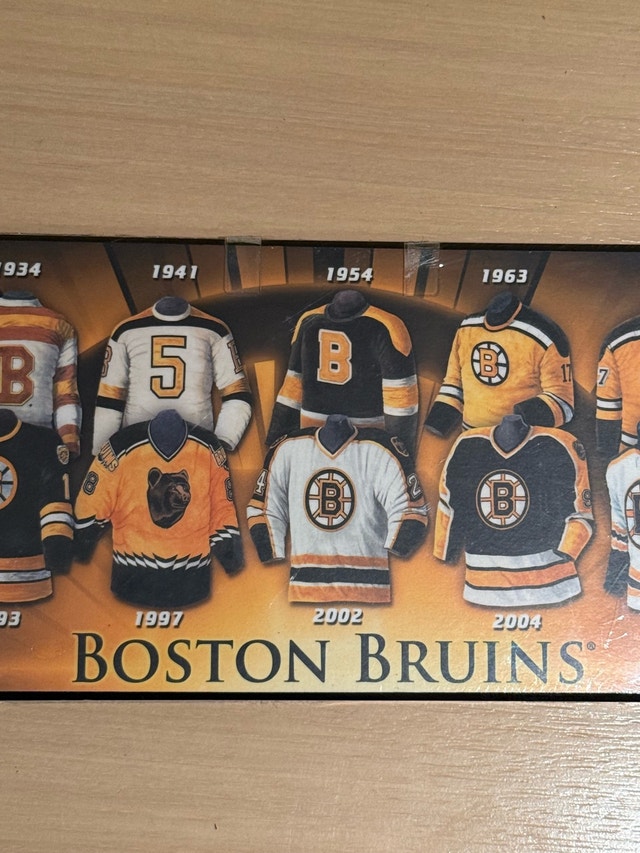 Boston Bruins Jersey Evolution Plaque NHL - photo 3