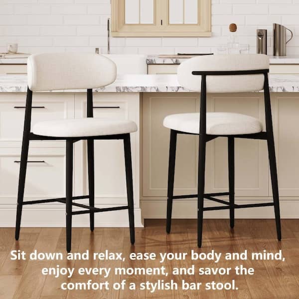 Brand new Set of 2 Modern Upholstered Bar Stools - photo 4