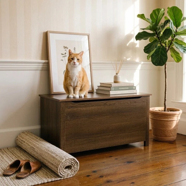 Cat Litter Box Enclosure
