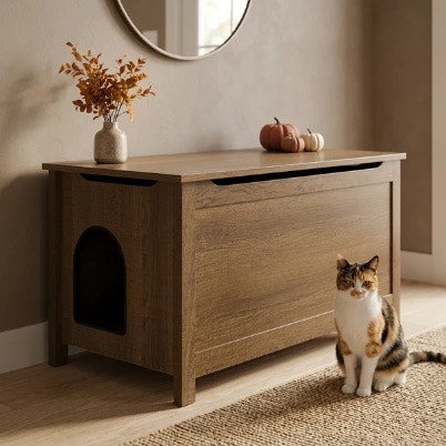 Cat Litter Box Enclosure - photo 4