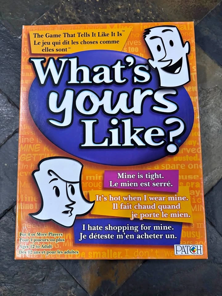What's Yours Like? Party Board Game (Complete)