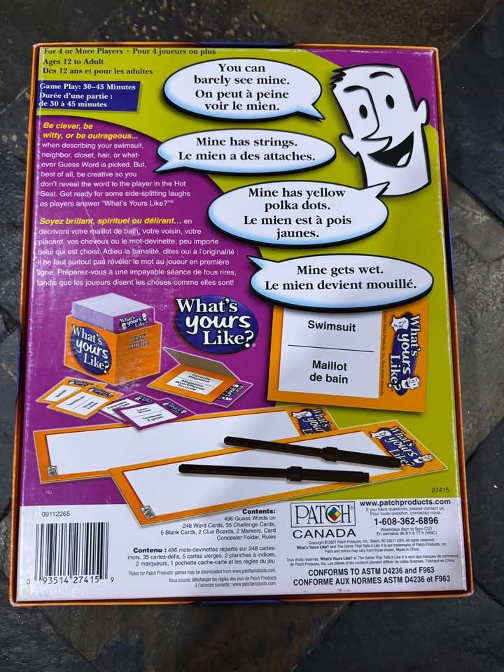 What's Yours Like? Party Board Game (Complete) - photo 4
