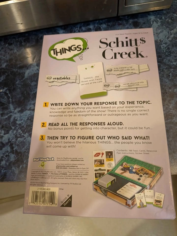 Schitt's Creek things in a box game - photo 2
