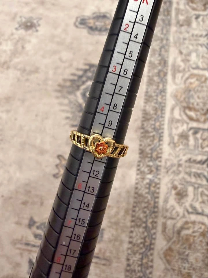 Yellow Gold Plated 925 Stamped Ring