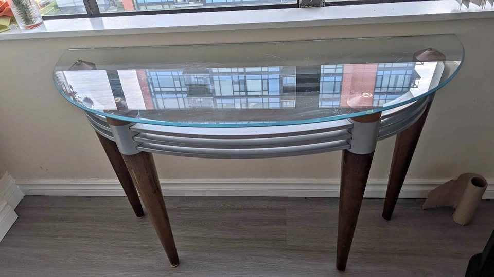 Glass Console Table