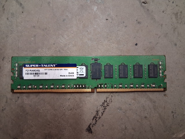 8gb Super Talent DDR4 2133Hz RDIMM 1Rx4 - photo 2