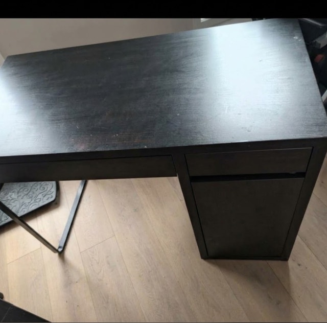 Modern Black Writing Desk - photo 2