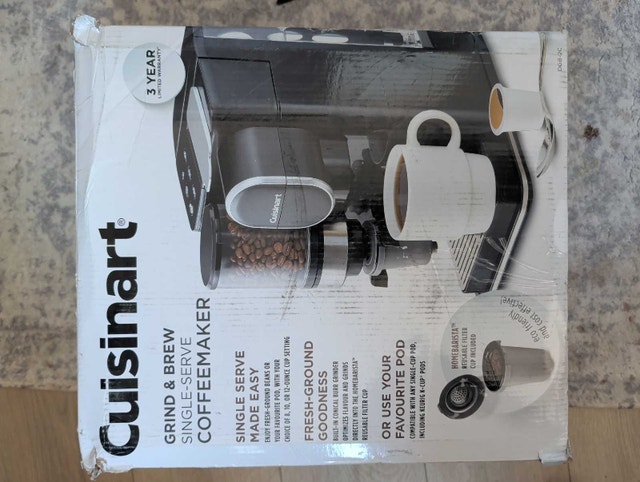 New Cuisinart Grind & Brew Single-Serve Coffeemaker (DGB-2C)