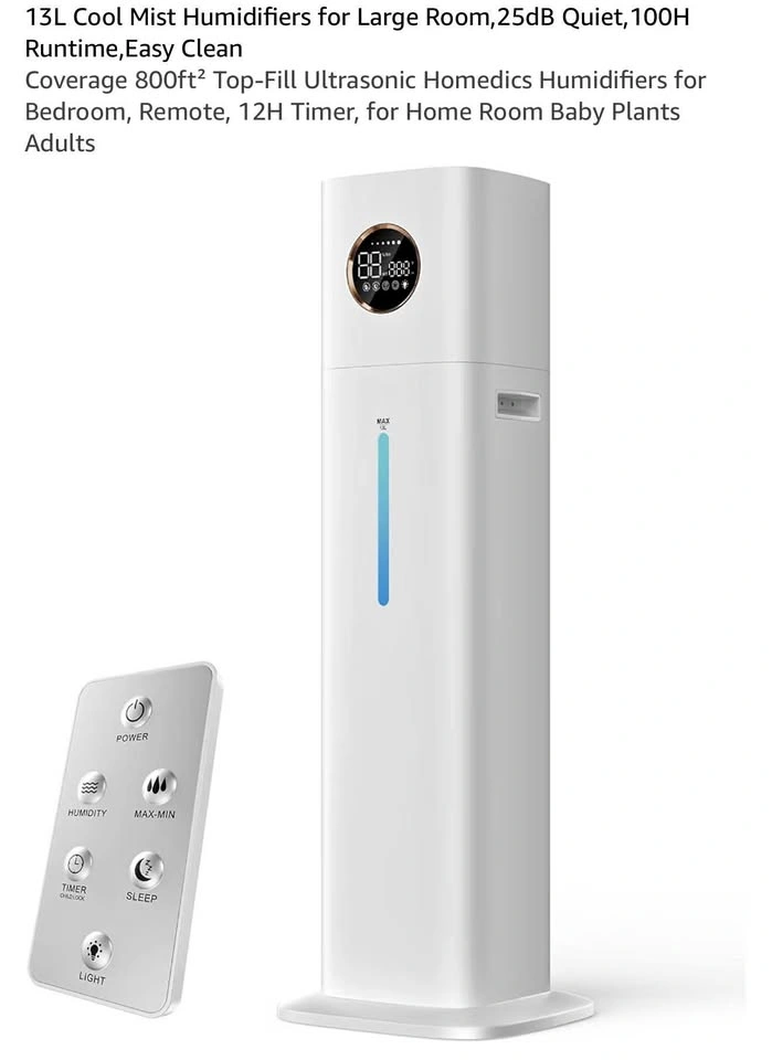 13L Cool Mist Humidifier for Large Room, 800sqft, 100H