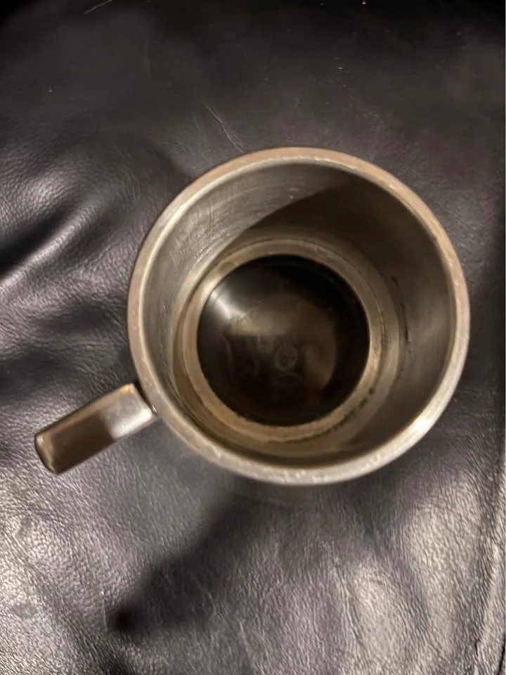 Vintage Glass-Bottom English Pewter Tankard / Beer Mug - photo 2