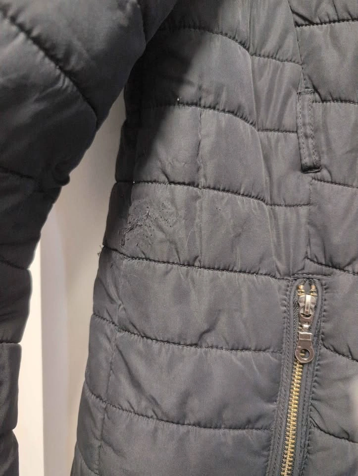 H&M Maternity Black Hooded Puffer Jacket - photo 2
