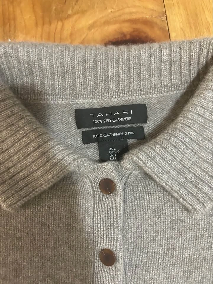 New Tahari 2-ply cashmere sweater - photo 4