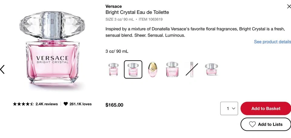 Versace Bright Crystal 90ML - photo 2
