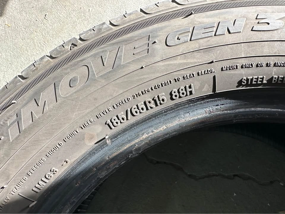 Ironman 185/65/15 all weather single tire - photo 4