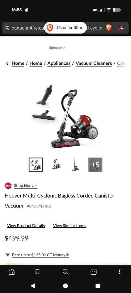 Hoover WindTunnel Multi-Cyclonic Bagless Canister Vacuum - photo 3