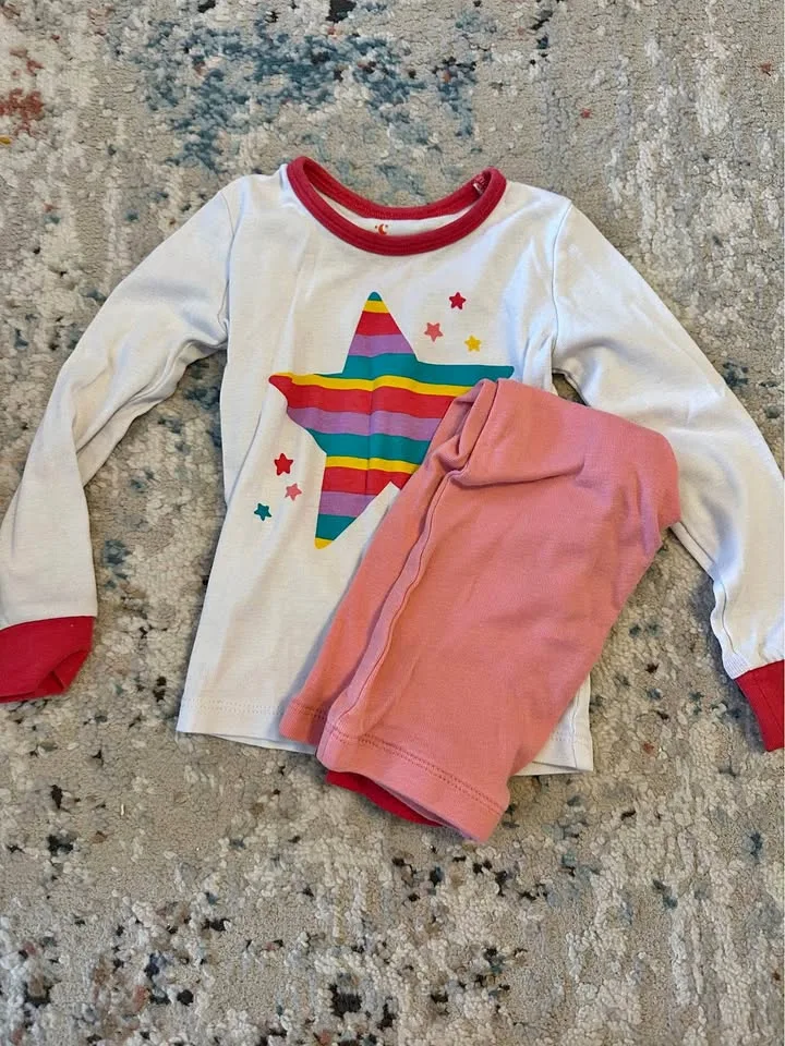 7 pairs of Toddler girl pajamas thumbnail