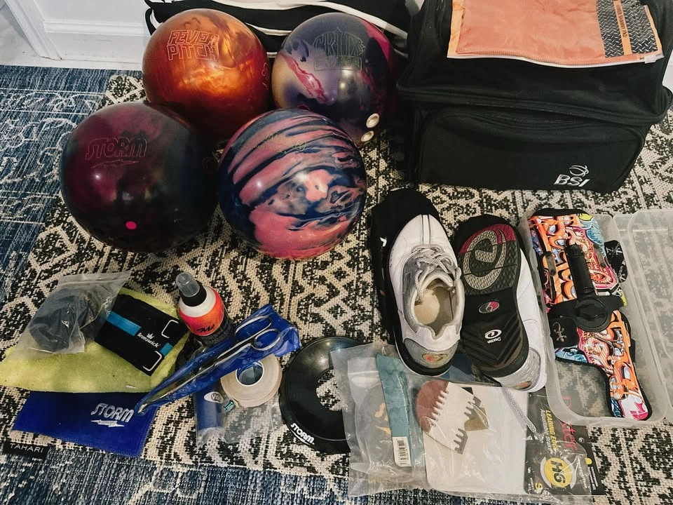Storm Bowling Balls, Dexter Shoes, Bag, and Wrist Support - photo 3