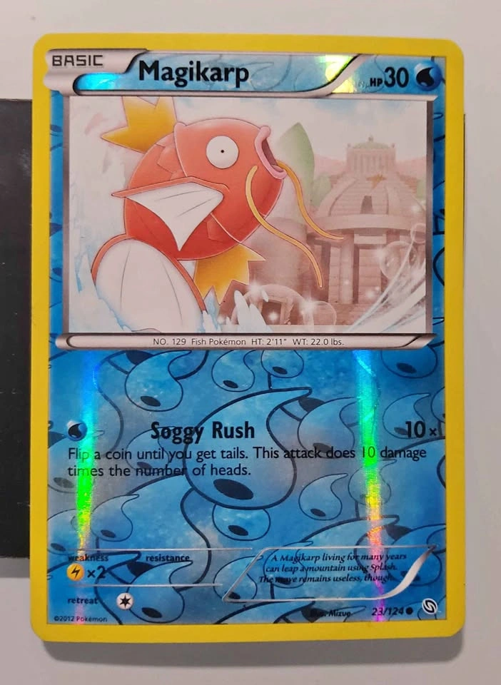 2012 Magikarp Reverse Foil Black & White Pokemon Card