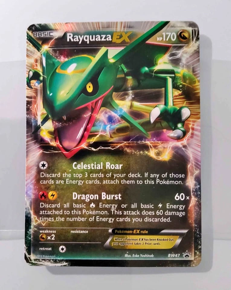 2012 Rayquaza EX BW47 Black & White promo pokemon
