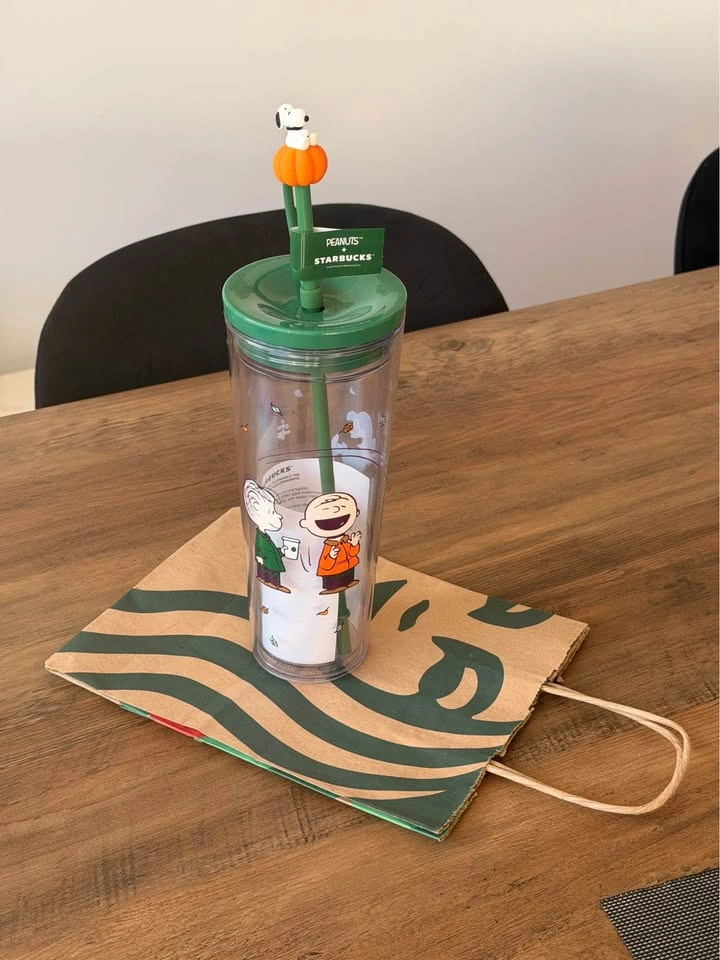 Starbucks x Peanuts Great Pumpkin 24oz Cold Cup w/ Topper - photo 2