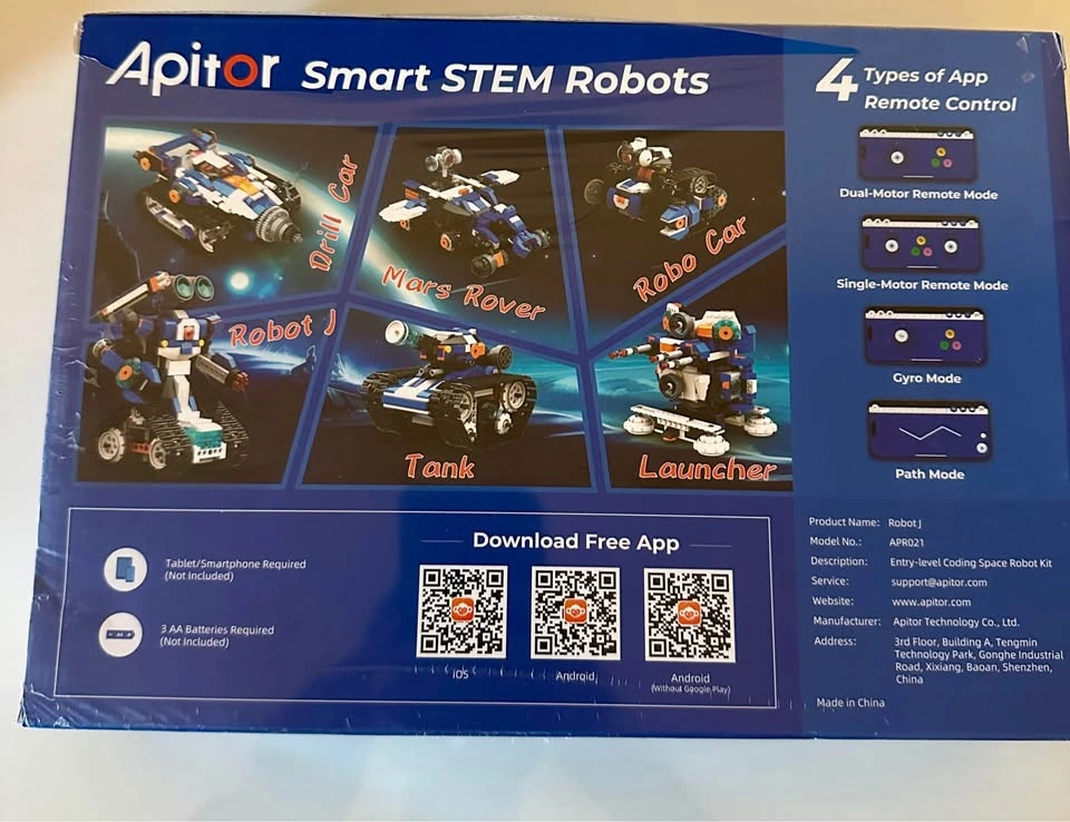 Apitor Toys for Kids 8-12, App-Controlled Coding Robot Kit - photo 4