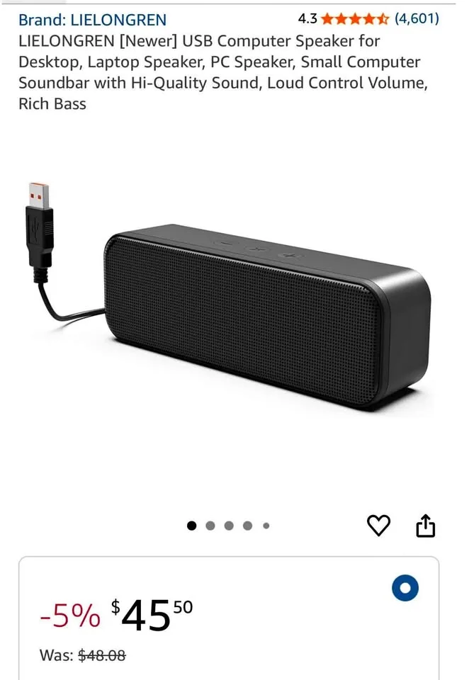 LIELONGREN USB Computer Speaker thumbnail