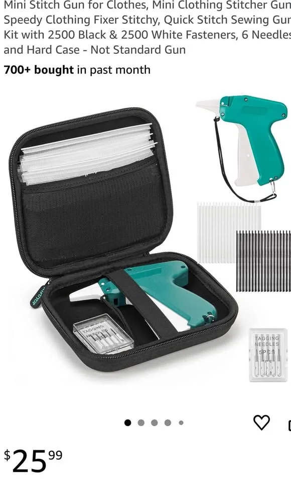 New Mini Stitch Gun for Clothes, Mini Clothing Stitcher Gun... thumbnail