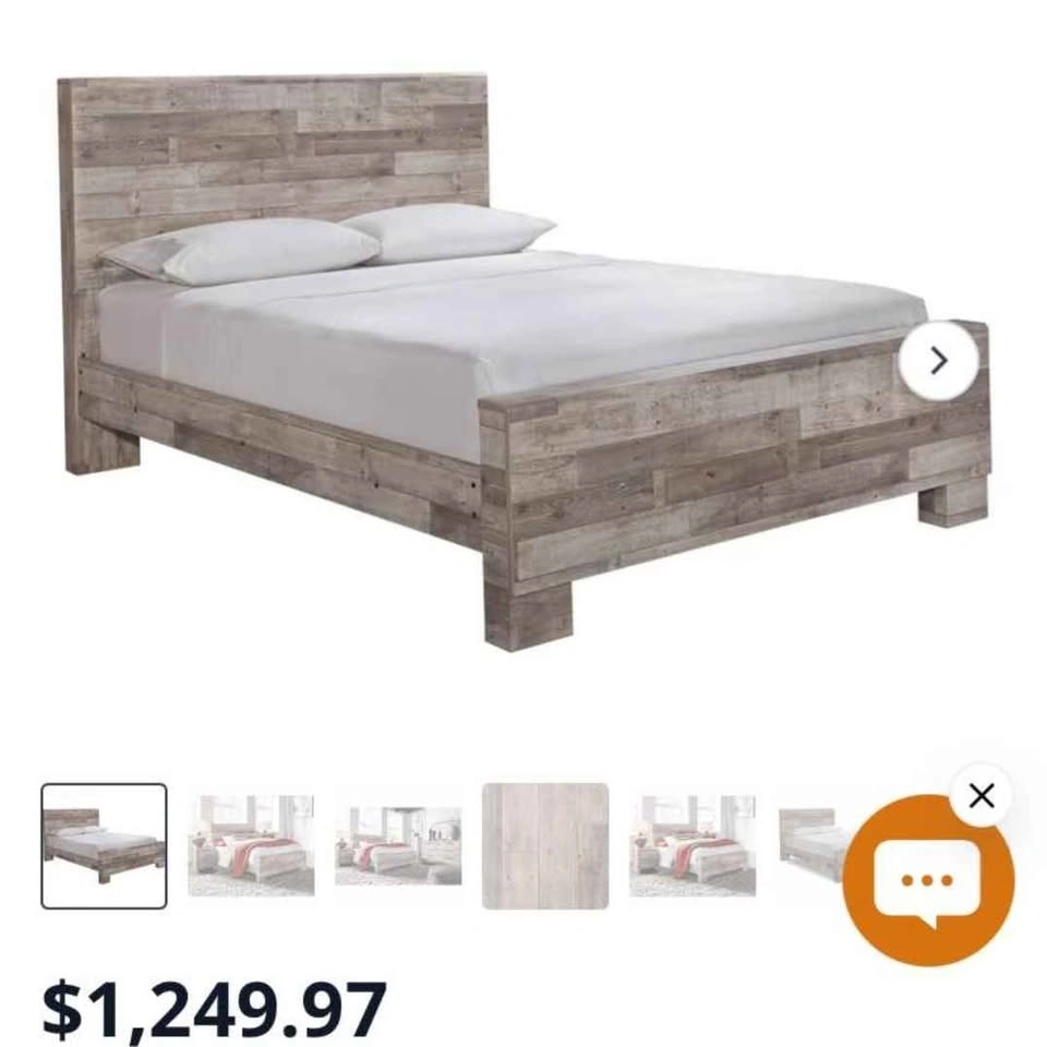 Ashley Rustic Wood Bedroom Set - Queen Size plus box plus night - photo 2