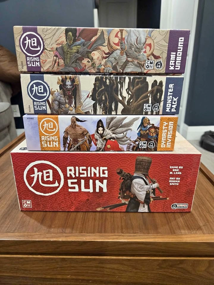 Rising Sun Board Game with Kami Unbound, Monster Pack, and Dynas