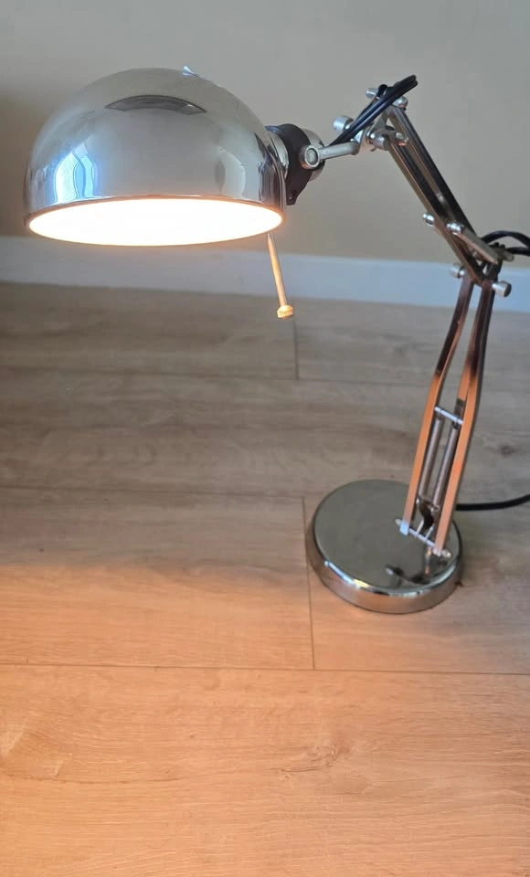 IKEA FORSÅ Desk Lamp - Chrome Steel - photo 3