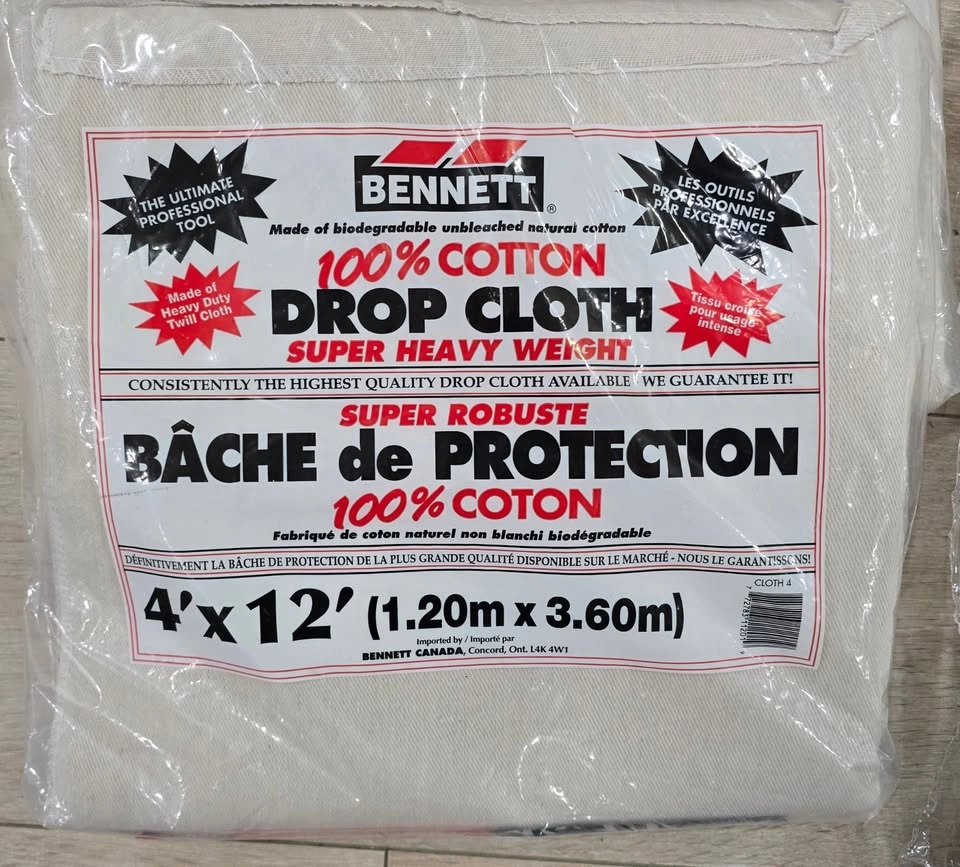 New Professional Painter's Drop Cloth Bundle - 5 Pack - photo 2