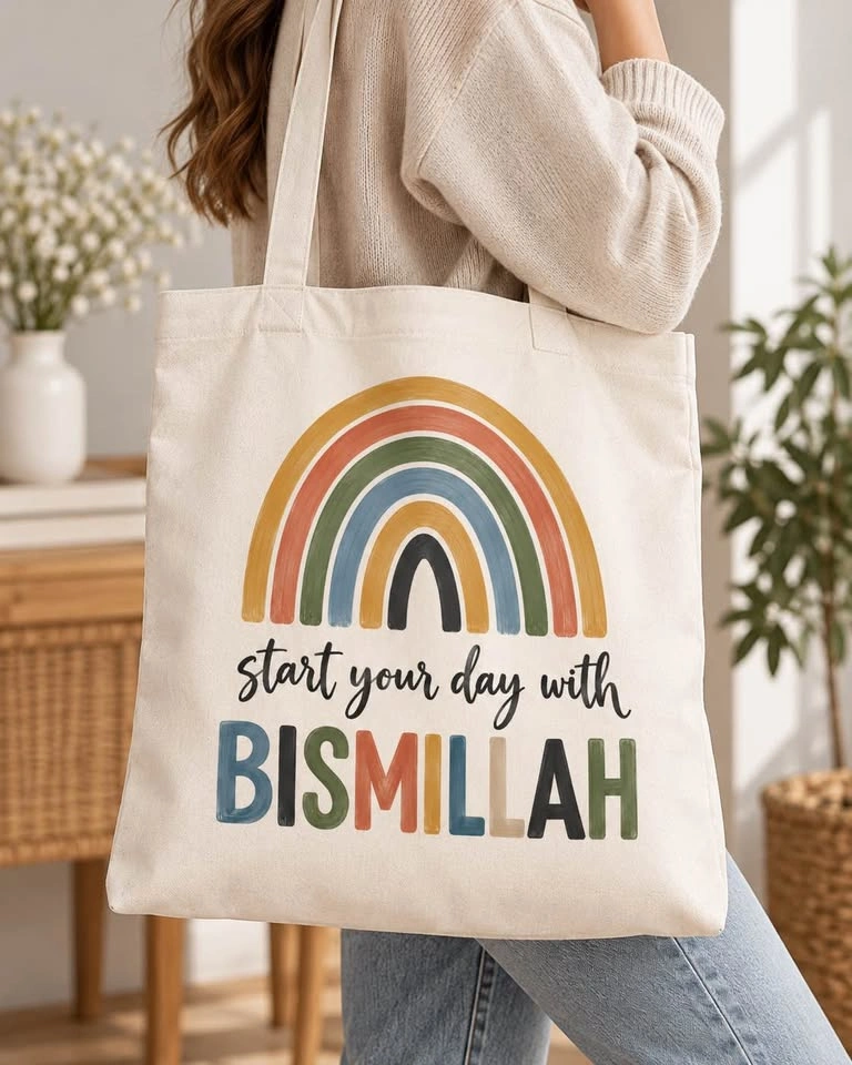 Bismillah Canvas Tote Bag - photo 2